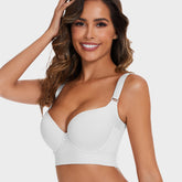 Push-Up Back Smoothing Bra-White